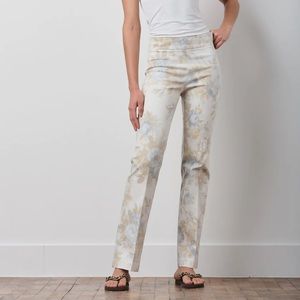 New Avenue Montaigne‎ Becca Flowers Beige Bootcut Pull On Size 8